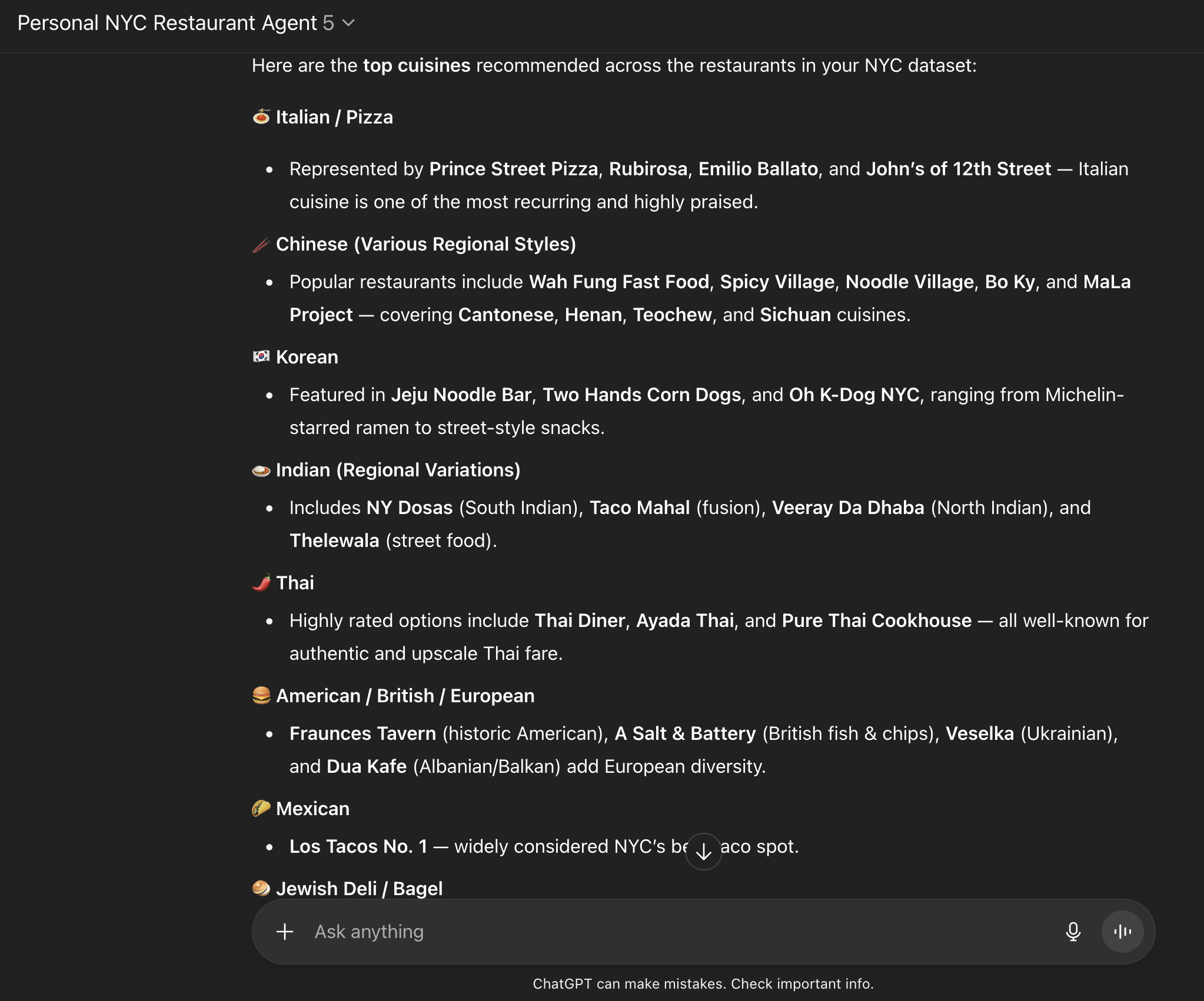 Reading from the spreadsheet