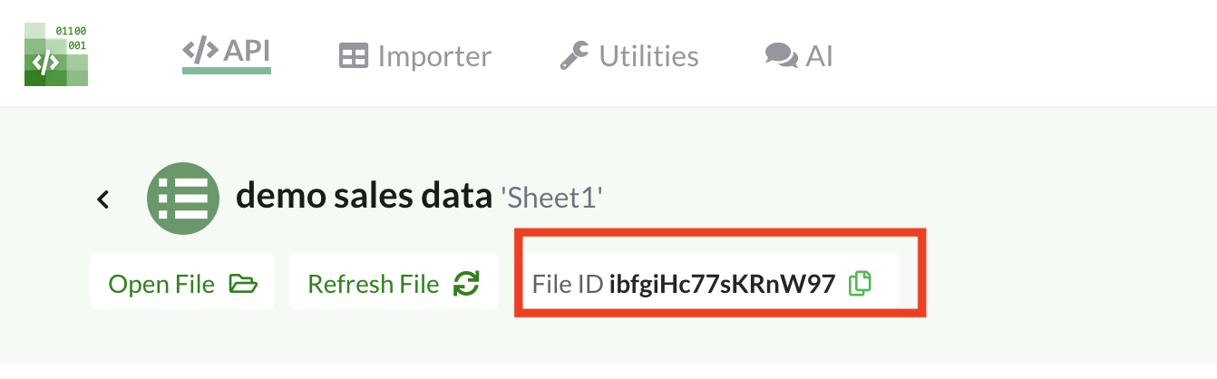 Copy File ID (Sales)
