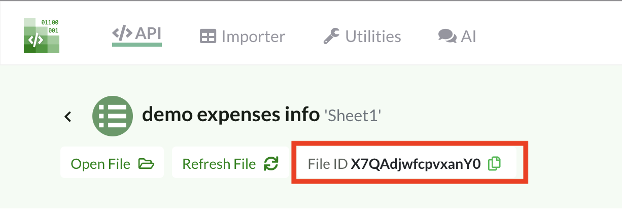 Copy File ID (Expenses)